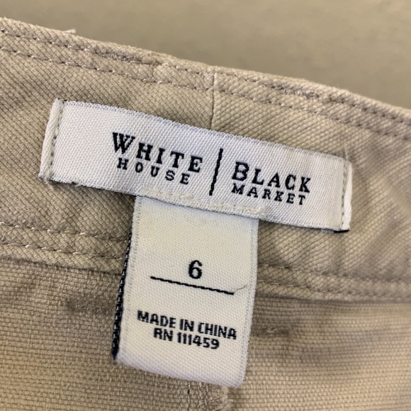 White House Black Market Skirt Creamy Tan Size 6 - Picture 9 of 12